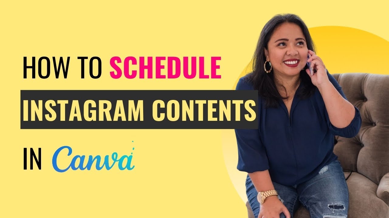How to Schedule Instagram Contents in Canva | SavvyChic Design - YouTube