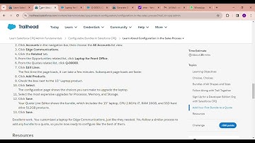 Configurable Bundles in Salesforce CPQ Learn About Configuration in the Sales Process