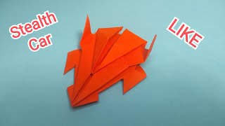 Origami Car. How to make Stealth Car with paper. Fantastic Car. by Origami Paper Crafts 165 views 1 year ago 10 minutes, 57 seconds