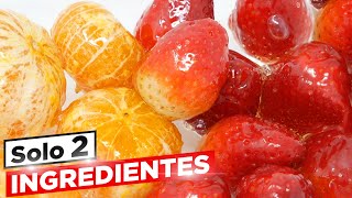 FRUTA CRISTALIZADA la receta PERFECTA de TANGHULU 😍🍓🍊 (2 Ingredientes) Los TIPS PERFECTOS # 808