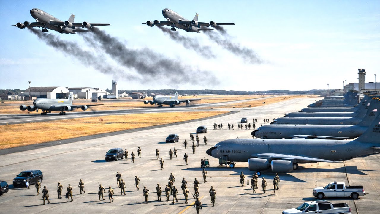 KC-135 Tankers and C-17s Move as Tensions Rise