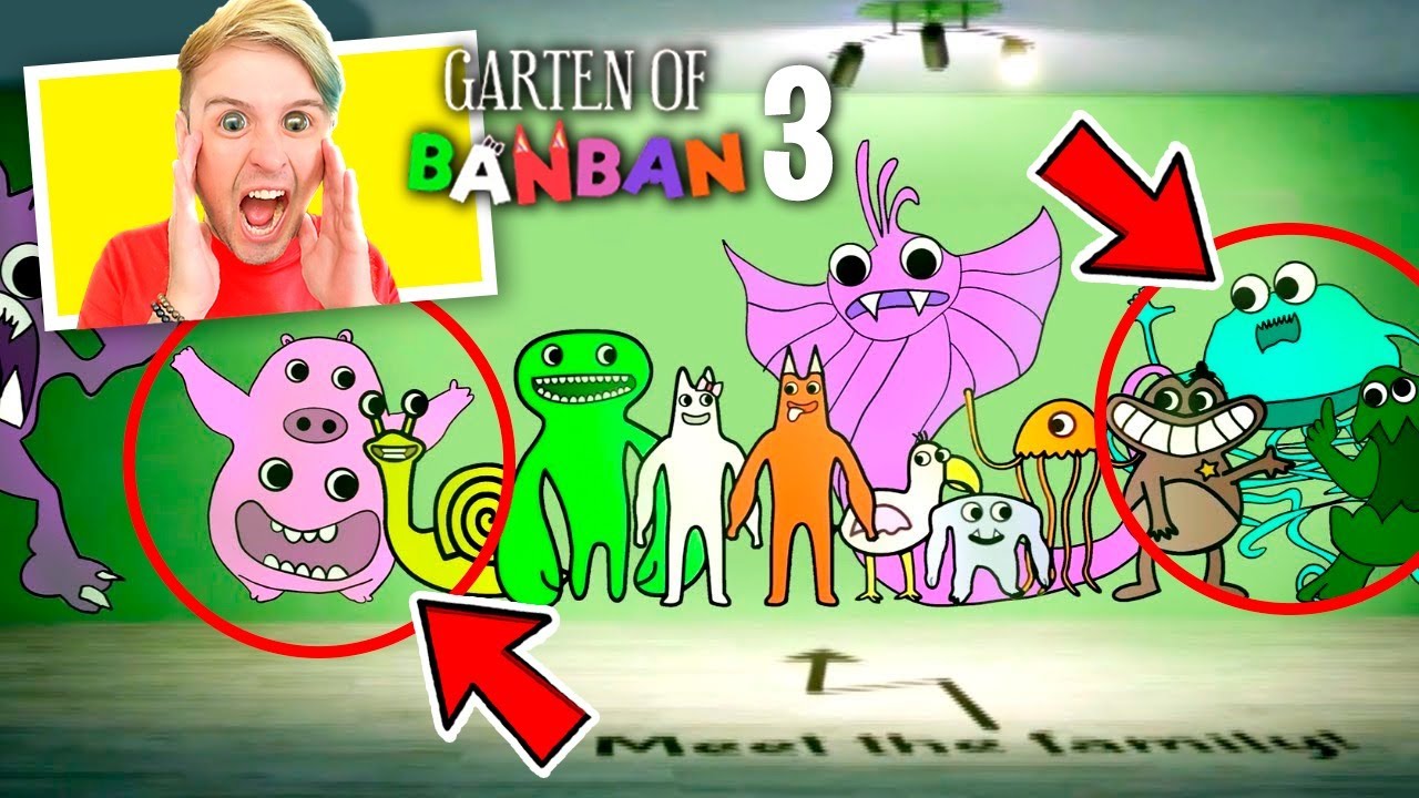 EVOLUÇÃO DOS NOVOS MONSTROS DO GARTEN OF BANBAN 2 (Creche do BanBan) 