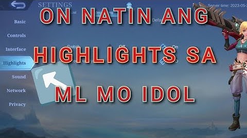 how to activate video highlights recording mode in MLBB 2023