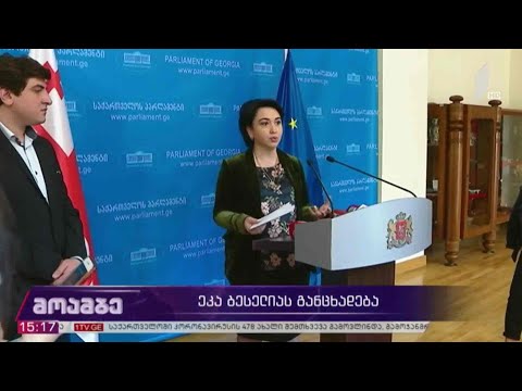 #არჩევნები2020 ეკა ბესელიას განცხადება