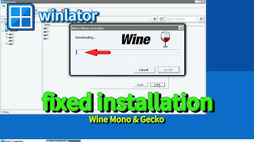 how to install Wine Mono - Gecko offline on winlator (  Wine corrigido)