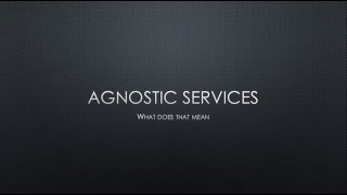 SOA Fundamental Agnostic Service
