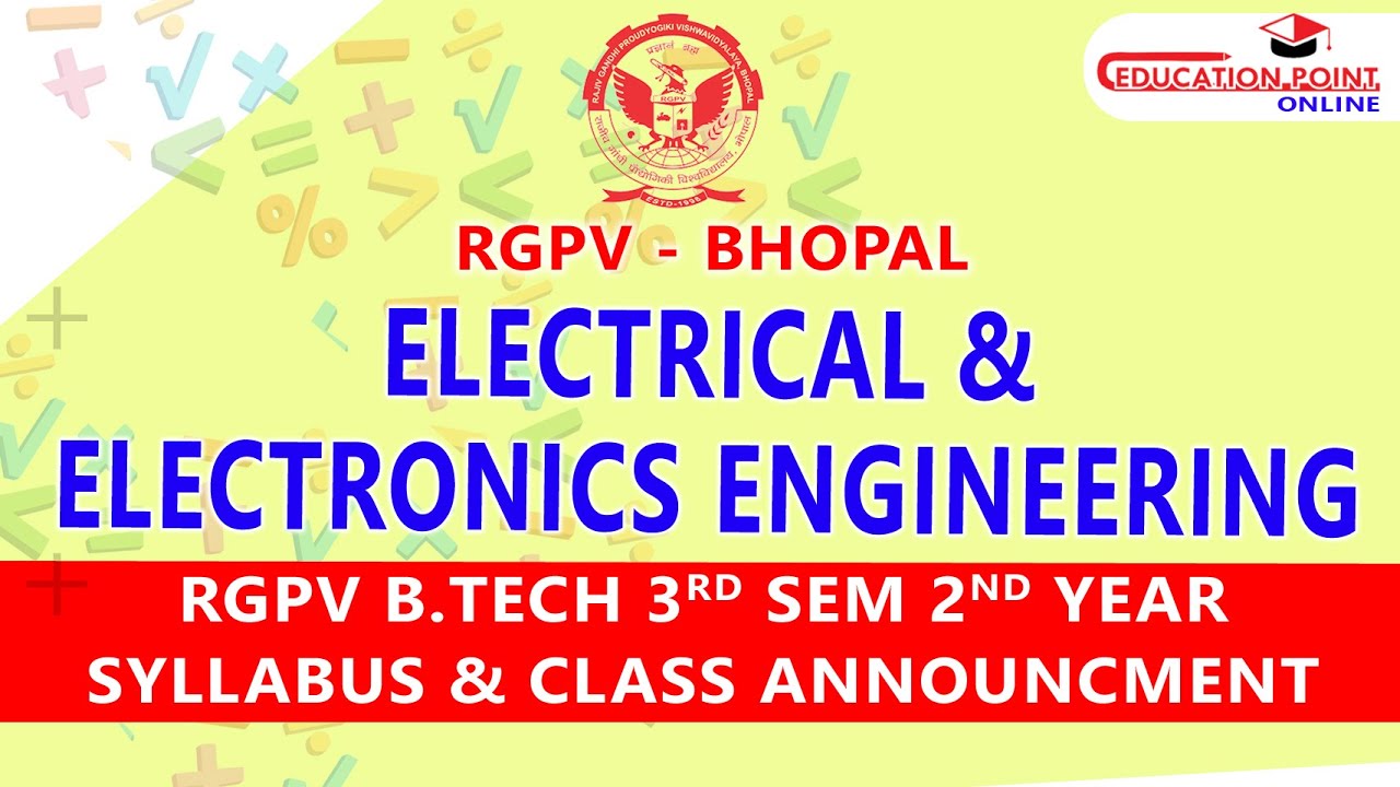 Electrical Electronics Engineering (EX) RGPV B.Tech 3rd Sem 2nd Year Syllabus