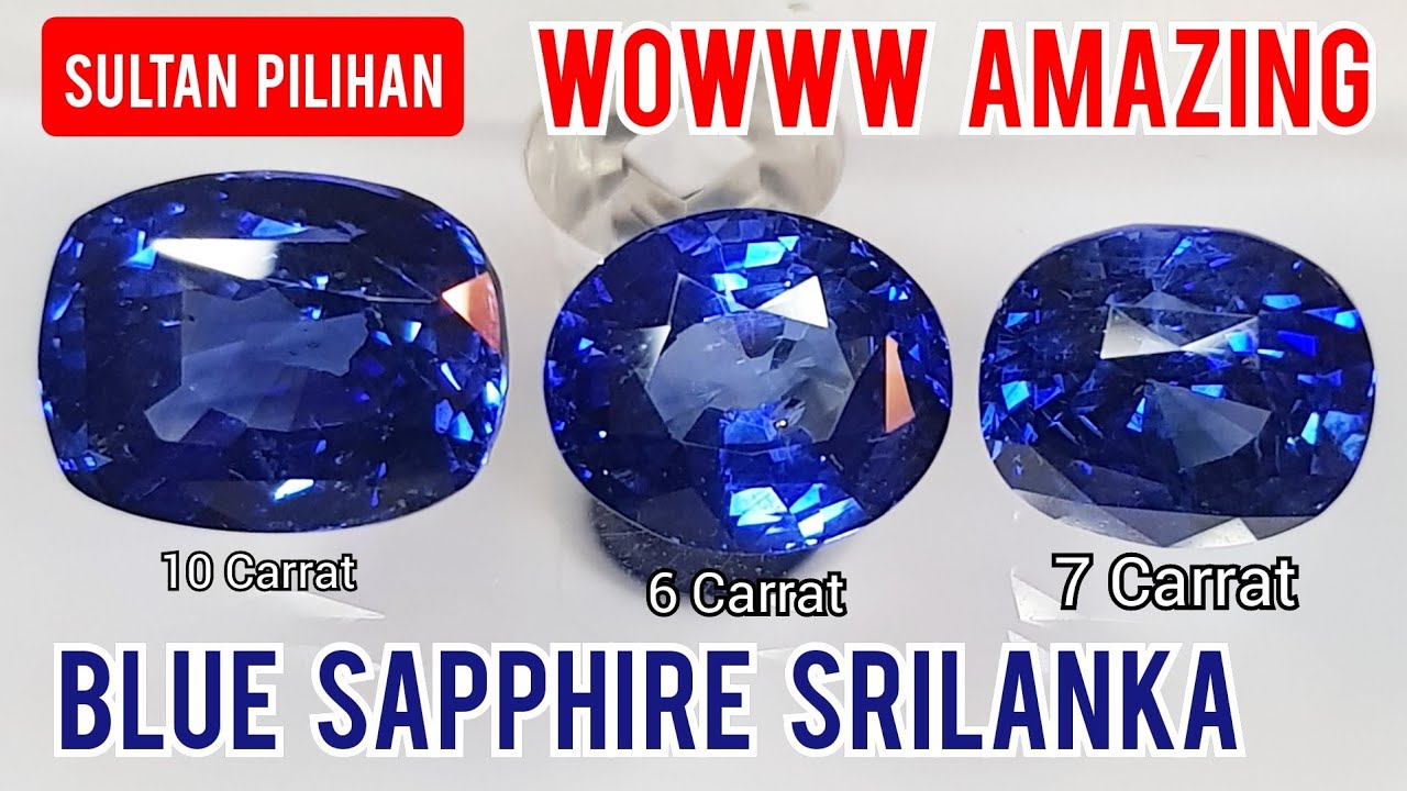 PILIHAN DARI KUALITAS SULTAN BLUE SAPPHIRE SRILANKA AMAZING QUALITY