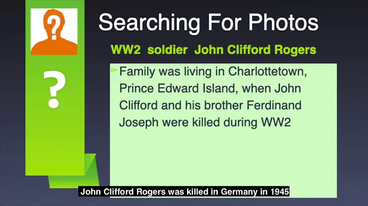 Photo Search - WW2 Soldier John Clifford Rogers (S...