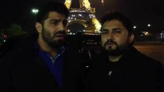 Syed Raza Abbas Zaidi And Rohollah Bahmani Irani Noha Khowan Reciting Noha Infront Of Eaffil Tower