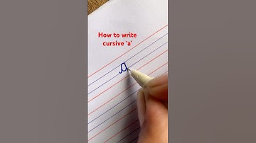 How to write Cursive a | letter a #cursive #english #youtubeshorts #shorts #asmr #art #writing #1m