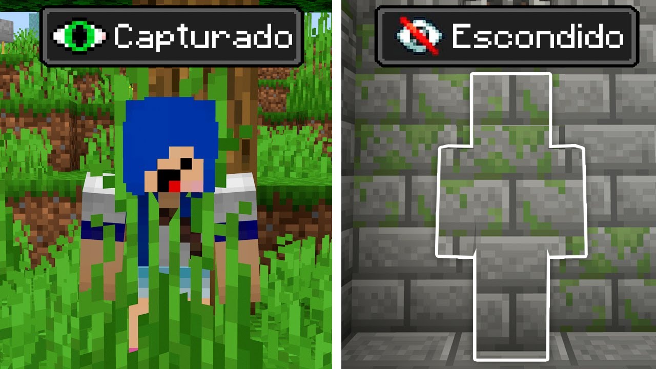 Usando Habilidades Pra me Esconder… Esconde esconde Minecraft