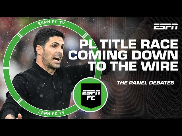 Arsenal’s title hopes stay alive 👀 Will it all come down to Man City vs. Tottenham? | ESPN FC class=