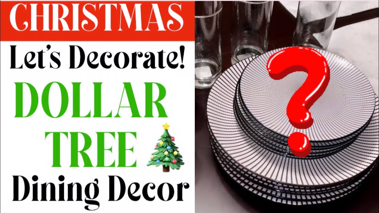 DOLLAR TREE CHRISTMAS TABLESCAPE | DOLLAR TREE DECORATE WITH ME ...