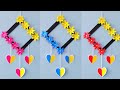 Unique Flower Wall Hanging / Quick Paper Craft For Home Decoration / Easy Wall Mate / DIY Wall Decor