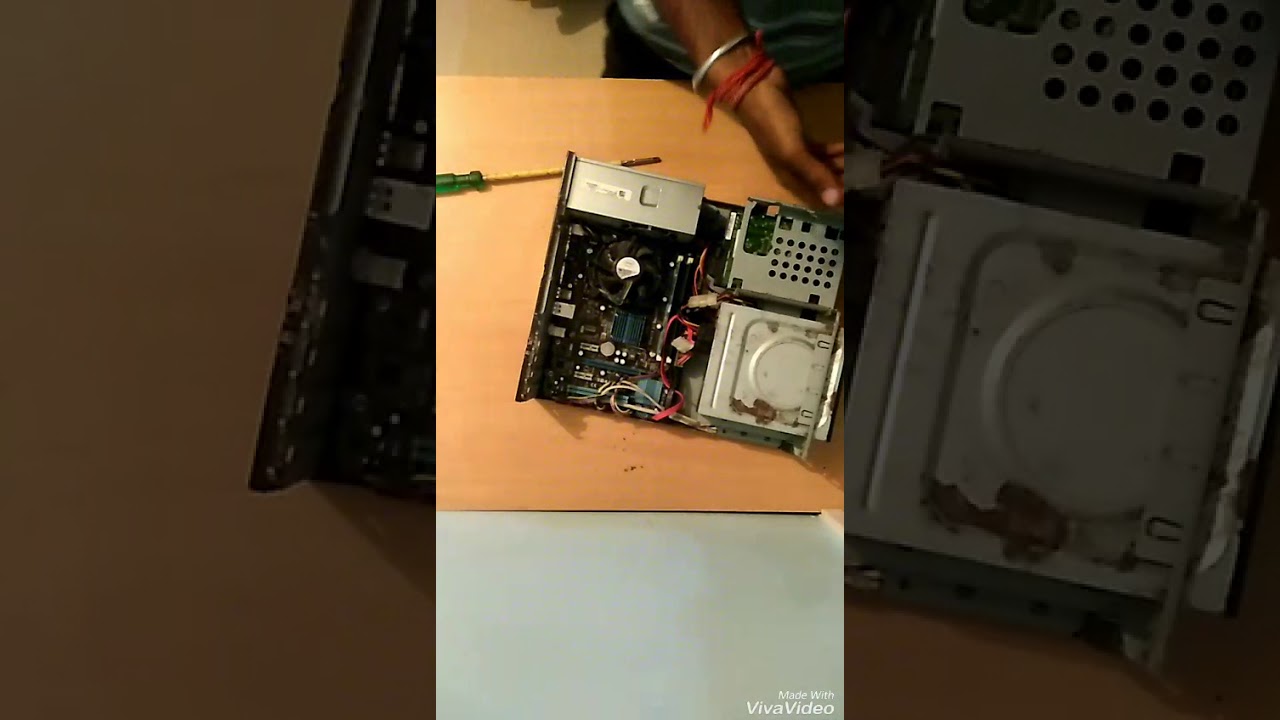 How To Disassemble Assemble The Slim Tower Cabinet Of Dell Hcl