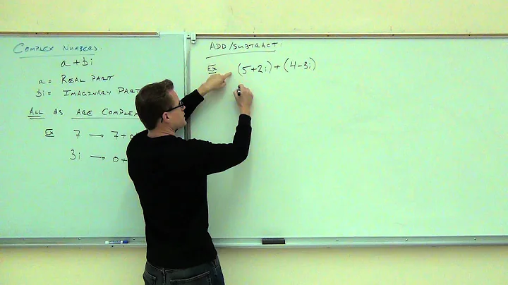 Intermediate Algebra Lecture 10.7:  An Introduction to Operations with Complex Numbers