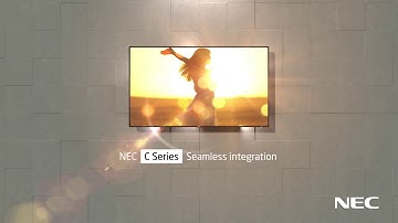 Seamless Integration with NEC MultiSync® C Series Large Format Displays