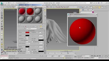 falloff and silk material in 3d max
