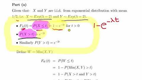 Exponential Random Variables   - Distribution of the Minima