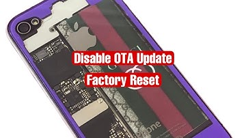 Disable OTA Update + Factory Reset iOS 12-15 No JB