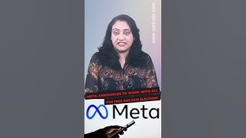 #Meta announces to work with ECI for free and fair elections #shortsvideo