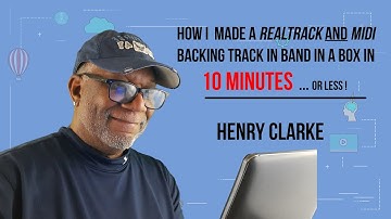 Easiest Way to Create a Backing Track in 10 Minutes Using Band in a Box