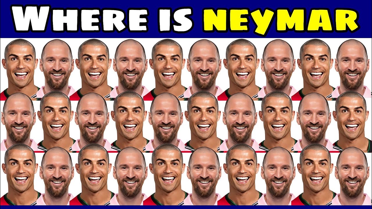 👀 Can You Find Neymar Jr Within 5 second ? ⚽ Football Quiz 2026 ? Guess The Soccer Player 