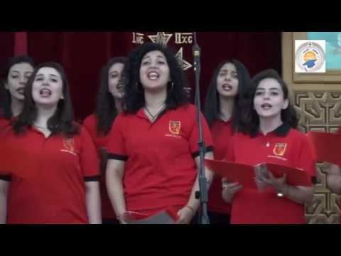 اجمل ترانيم كورال يوسف الصديق مع الخريجين باسقفية الشباب