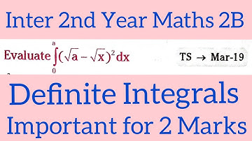 Definite integrals||Inter 2nd Year Maths 2B@maths naresh eclass