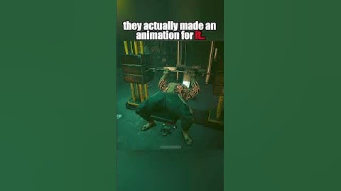 Yes.. they actually made an animation for it #shorts #cyberpunk