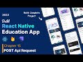 #15 Build a React Native Education App : Strapi Post Api Call