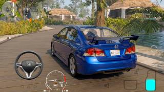 Honda Civic FD Scenic Drive in a Beautiful Tropical Island | Car Parking Multiplayer 2 (Android/iOS) screenshot 4