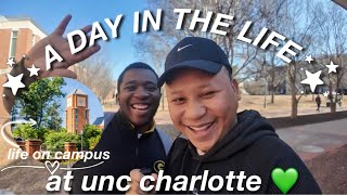 A DAY IN THE LIFE AT UNC CHARLOTTE 💚🤙🏽