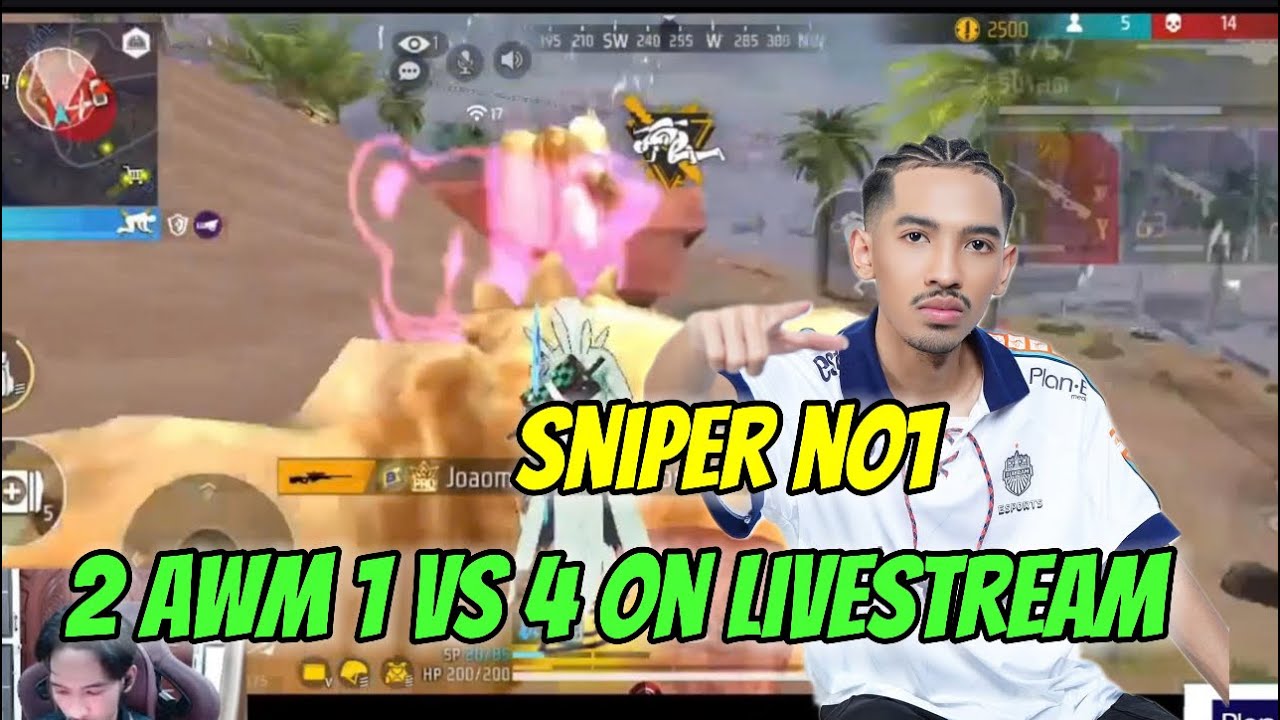 BRU MOSHI 2 AWM SOLO VS SQUAD ON LIVESTREAM