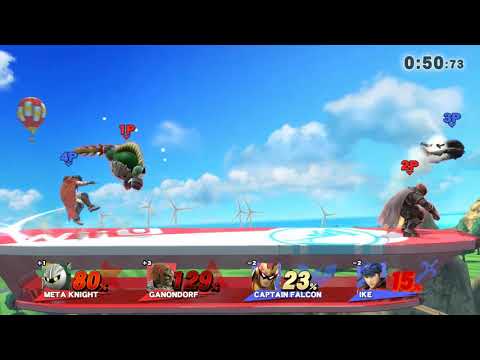 ガチチーム　メタナイト即死連【スマブラ for WiiU】