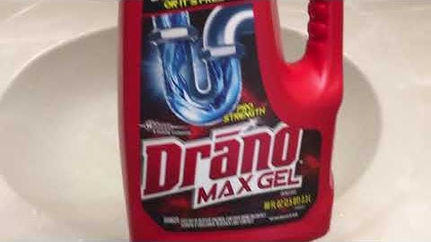 Does Drano Work - Unclog A Drain With Drano Max Gel Pro Strength Red Bottle