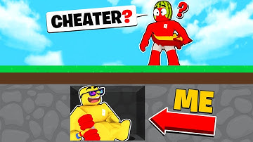 Hiding UNDERGROUND to CHEAT in Bedwars Hide & Seek