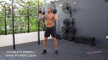 Double Dumbbell Hang Power Clean Movement Demo - The Program by WANDERFIT