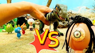 Raptor vs scary Egg monster ! Rescue Franky | Funny animation | Franky kids TV | Cartoon for kids