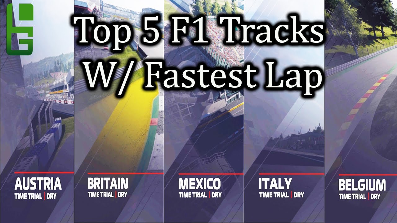 F1 2021 Top 5 Tracks With Fastest Lap