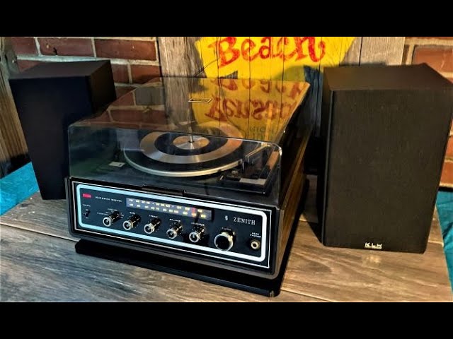 Zenith Stereo w/Serviced BSR C129 Record Multiplay ChangerMODEL