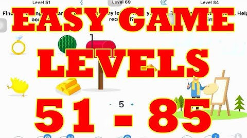 EASY GAME BRAIN TEST LEVELS 51 ,52 ,52, 54, 55 ,60,..70, ..80,...85 WALKTHROUGH WITH SOLUTION HINTS
