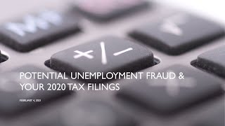 Warning - Potential Unemployment Insurance Fraud