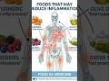 FOODS THAT MAY REDUCE INFLAMMATION #wellness #facts #nutrition