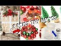 8 Dollar Tree Christmas  Hacks You NEED to Try