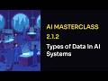 Video 212 Types of Data in AI Systems