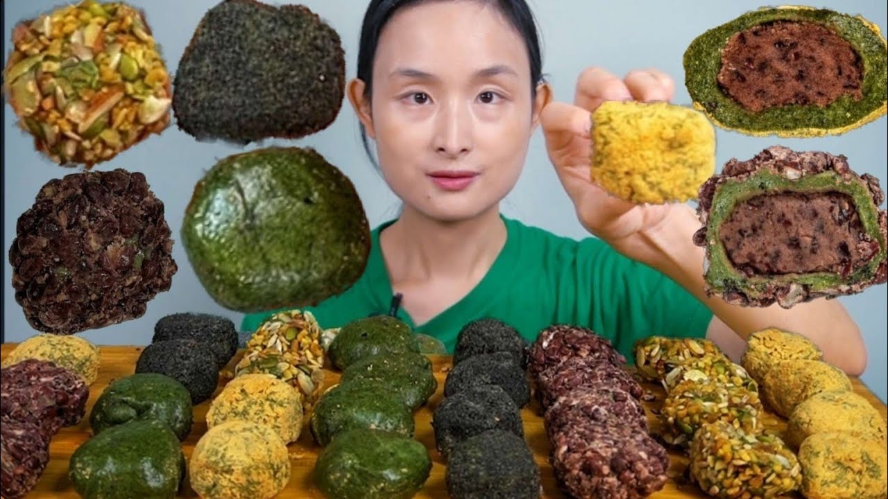 한성오메기떡 콩고물오메기 견과오메기 팥오메기 흑임자오메기  쑥찰떡 먹방