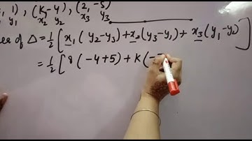 In each of the following find the value of k for which the points are collinear (8,1),(k,-4),(2,-5)