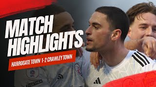 HIGHLIGHTS | Harrogate Town vs Crawley Town
